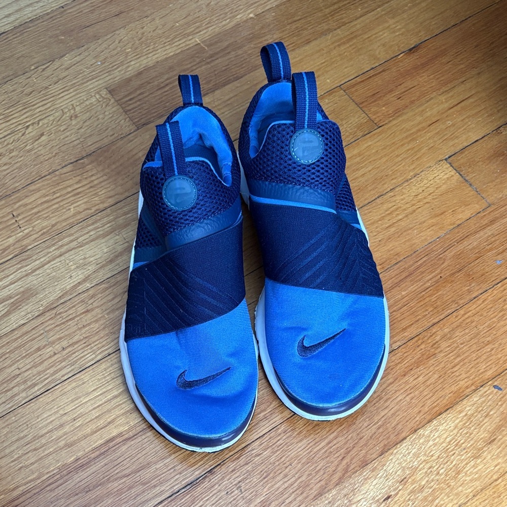 Nike Blue and Black Slip-On Sneakers